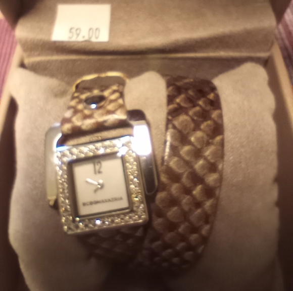 BCBG Maxazria wrapped wrist band watch - Picture 3 of 4